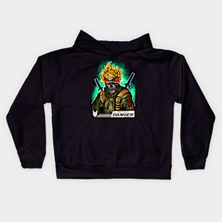 Original Design Illustration Skull Special Force Kids Hoodie